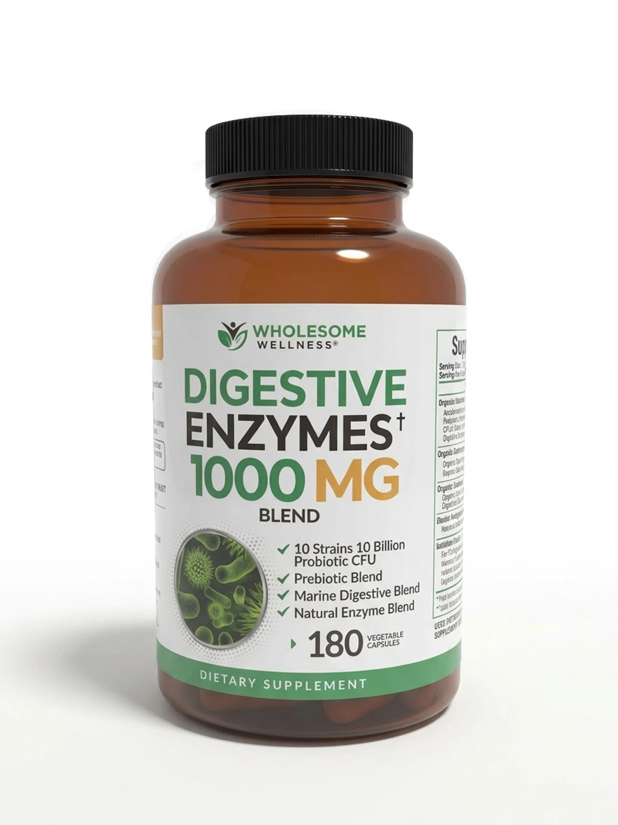 Digestive Enzymes 1000mg — front of the bottle