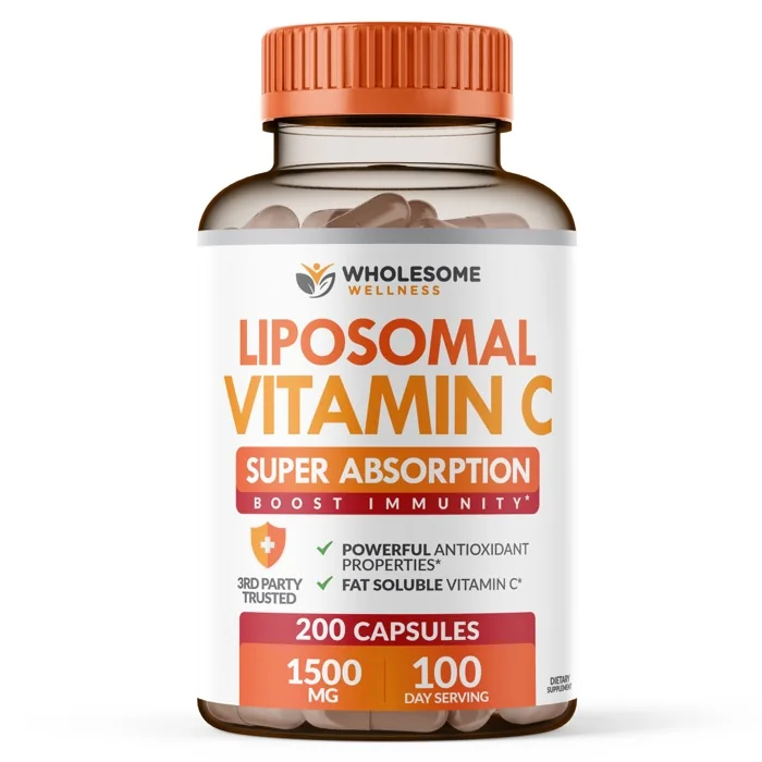 Liposomal Vitamin C bottle, front